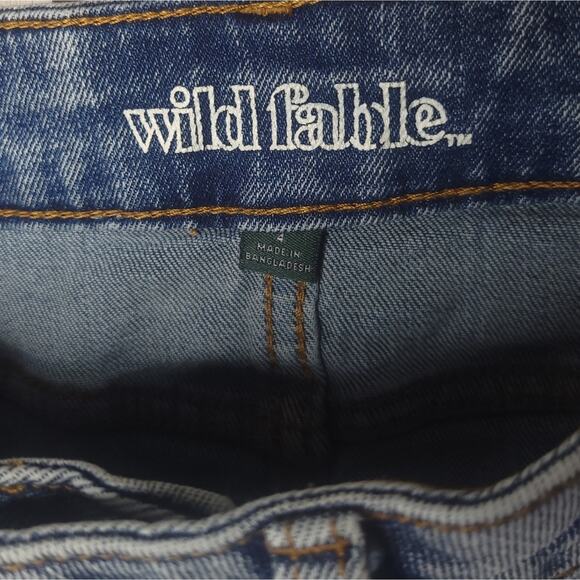 Distressed Short Mini 4 Regular 26 Waist Womens Fray Hem Jean Denim Wild Fable - Picture 2 of 3
